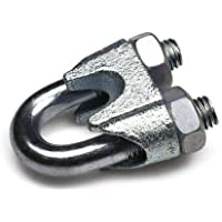 Constrabo® | 20x Abrazaderas de cable de acero DIN741 | Tamaño 3mm | Clips de alambre de acero galvanizado | Cable…